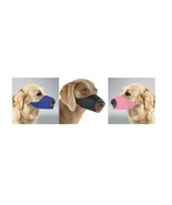 Large Breed Dog Muzzles Soft Nylon Lined Protection Choose Black Blue or... - $256.30 MXN+