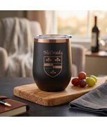 McCready Irish Coat of Arms Stemless Wine Travel Tumbler - $27.44