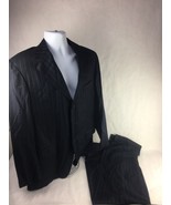 Faconnable Mens Pant Suit Set Blue Pinstripe 3 Button Notch Lapel US 44 ... - £56.65 GBP