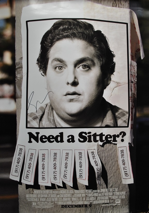 Primary image for JONAH HILL SIGNED Movie Poster - THE SITTER  27"x 40" w/coa