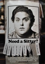 JONAH HILL SIGNED Movie Poster - THE SITTER  27&quot;x 40&quot; w/coa - $329.00