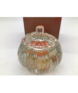 AVON Harvest Glow Candle Spice Garden Fragrance Glass Pumpkin Holder 3.5... - $182.81 MXN