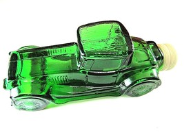 Vintage Avon Sterling Six Ii Car Empty Glass After Shave Decanter Bright Green - £3.59 GBP