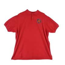 Vintage 90s McDonald&#39;s Racing Team Men&#39;s XL Red Short Sleeve Polo Shirt Made USA - £19.45 GBP