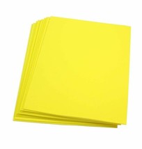 Craft Foam -9&quot; x 12&quot; Sheets-Yellow-10 Pack- 2mm thick - £11.34 GBP