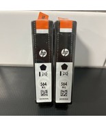 Two (2) HP 564XL Black Ink Cartridge, High Yield  OEM Exp. 04/2020 No Bo... - £17.77 GBP