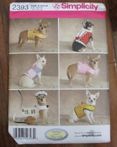 McCall's 2393 Designs For Dinky Dogs Clothes Jackets NEW - $7.56