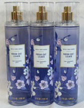 Bath &amp; Body Works Fine Fragrance Mist Fresh Cut Lilacs Lot Set Of 3 - £36.73 GBP