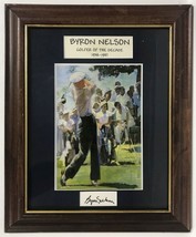 Byron Nelson (d. 2006) Signed Autographed Vintage Signed 14x17 Framed Matted Dis - £118.62 GBP