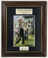 Byron Nelson (d. 2006) Signed Autographed Vintage Signed 14x17 Framed Ma... - $149.99