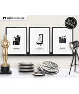 Set of 3 Movie Posters, Alfred Hitchcock, Psycho, Movie Clap, Movie Coll... - $30.00+