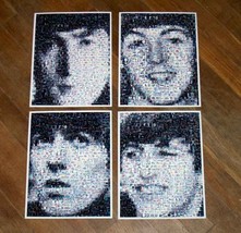 Amazing RARE 1964 set The Beatles John Paul George Ringo face photo Mont... - £26.78 GBP