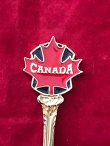 Canada CDF Gold Souvenir Spoon - Red Maple Leaf - $11.85