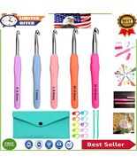 Comprehensive Crochet Kit: 5 Large Hooks, Yarn Needles &amp; Stitch Markers ... - $26.56 CAD