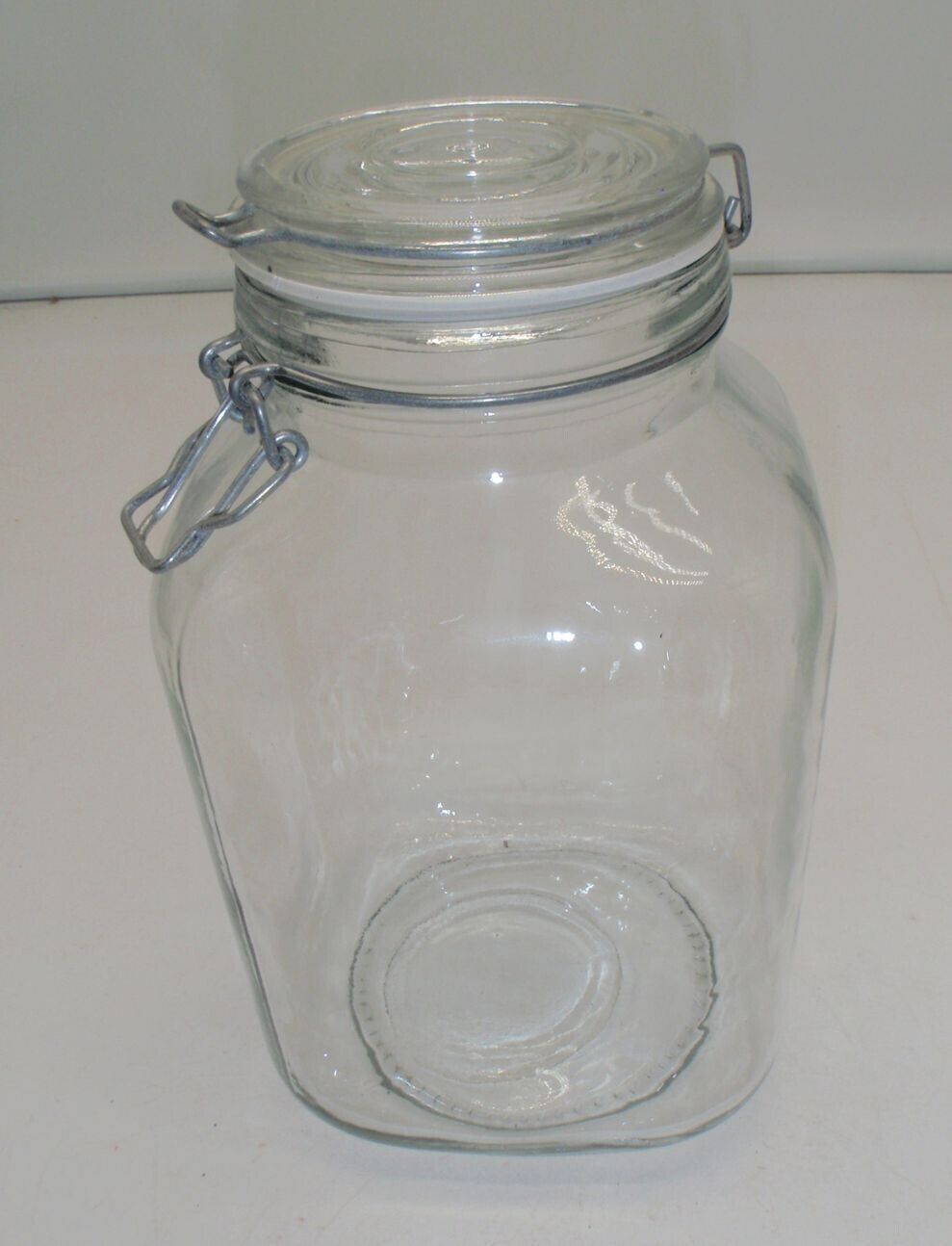 Glass Food Storage Jar With Air Tight Seal Lid Kitchen Food Container - $0.99
