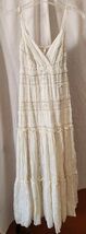 Willow &amp; Clay Dress Women's Small Ivory Lace Maxi Tiered Romantic BOHO - $24.99