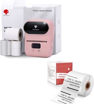 Phomemo M110S Label Maker Set- With 1 50X30Mm Label, Bluetooth Label, Pink. - $97.99