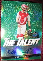 2020 Leaf Valiant The Talent Autograph #TT-DD1 Dillon Dingler Green 9/99 - £9.43 GBP