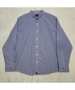 UNTUCKit Mens Dress Shirt Sz XXL 2XL Blue Button Down Gingham Long Sleeve - £29.75 GBP