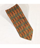 Robert Stock Men&#39;s Polyester Blend Neck Tie Green/ Tan Diamond  62&quot; New - £6.91 GBP