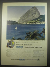 1956 Bell Telephone System Ad - Business or personal matter in Brazil - $18.49