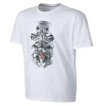 Jordan Mens Aj Vi Mask Tee Size XX-Large Color White/Blue - £40.07 GBP