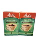Melitta #2 Natural Brown Cone Coffee Filters 100 Count *NEW* LOT of 2 - $17.34 CAD