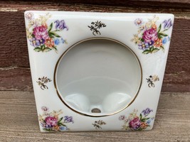 Nice Porcelain KPM Floral Small Picture Frame w Flower Bouquet  - £19.74 GBP