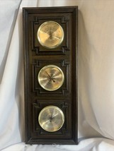 Vtg Cooper Weather Station USA Temperature Barometer Humidity 19”x7.5” - £9.48 GBP
