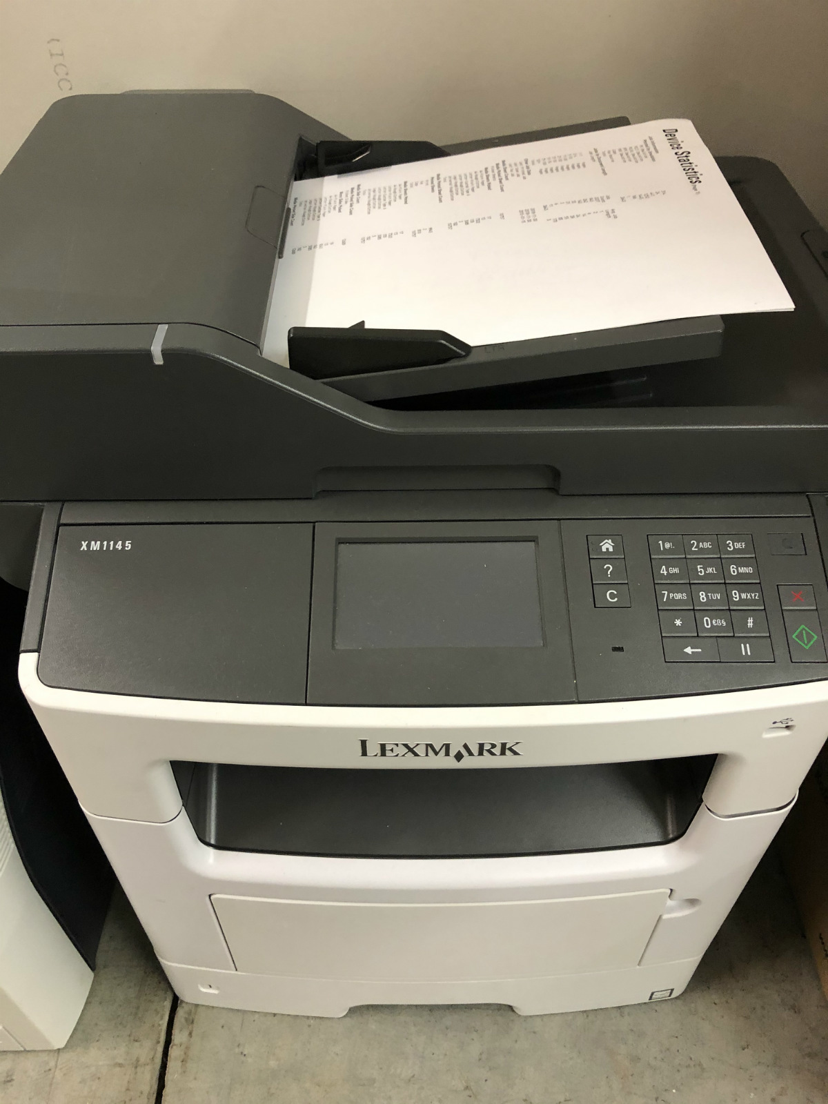 Lexmark XM1145 All-in-One Workgroup Laser Printer - 100k Pages & Complete! - $193.28