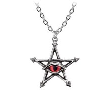 Alchemy Gothic P233  Cult of Aset Pendant Necklace Evil Eye Amulet Pentagon - £21.57 GBP