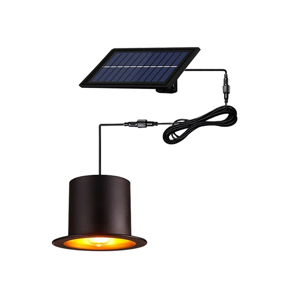 Solar Corridor Lamps Remote Control Switch Top Hat Shape Retro LED Lighting Crys - £118.03 GBP