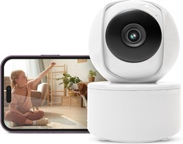 Indoor Pan/Tilt Security Camera - 1080p HD Home Surveillance Camera for Baby,... - £19.41 GBP