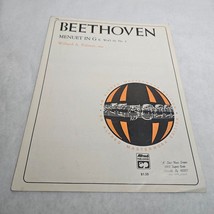 Beethoven Menuet in G K. WoO 10, No. 2 Willard Palmer, Editor Alfred Mas... - $7.98