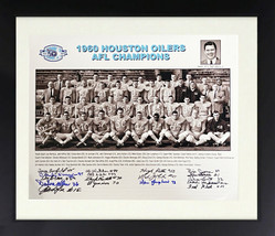 1960 Houston Oilers AFL Champions 16x20 Team Photo-17 Sigs Custom Framing  Becke - £263.69 GBP