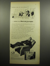 1955 BarcaLounger Chair Ad - After a day at the office ..relax in a BarcaLounger - £14.78 GBP