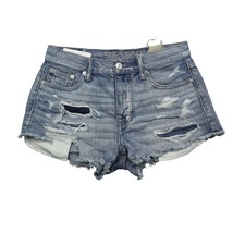 American Eagle Outfitters Shorts Womens 2 Blue Vintage Hi Rise Festival Jorts - £13.97 GBP