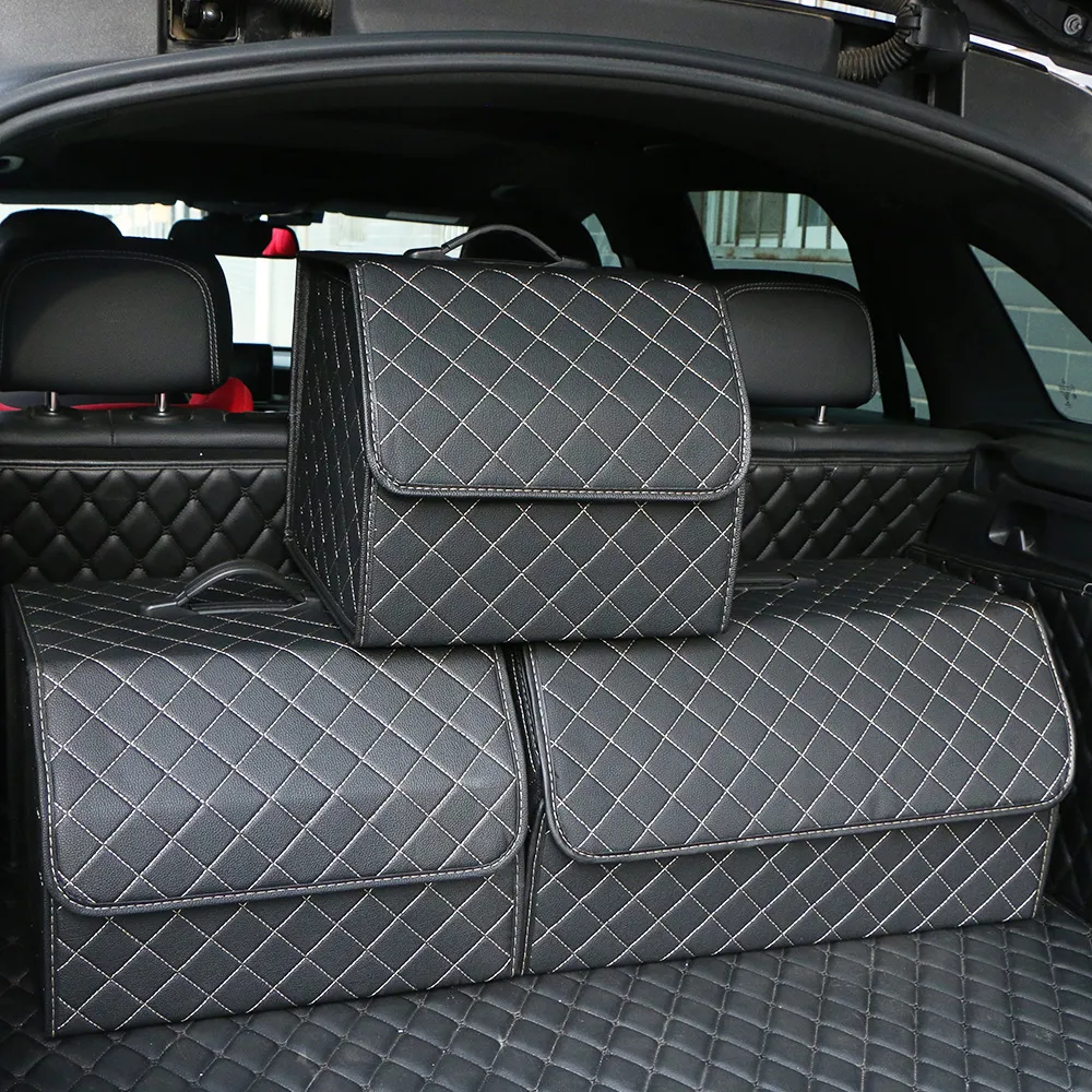 Car Trunk Organizer Box Large Capacity Auto Multiuse Tools Storage Bag Stowing - £21.47 GBP+