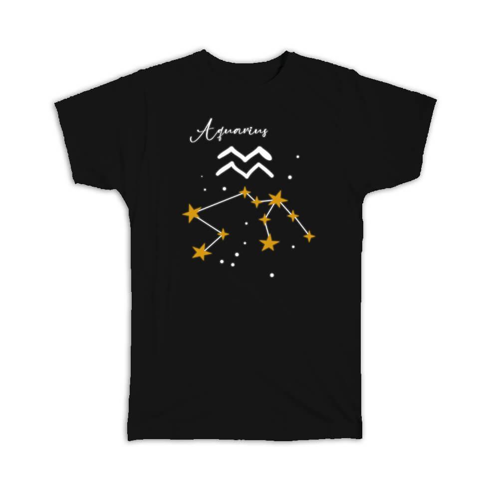 Aquarius Constellation : Gift T-Shirt Zodiac Sign Horoscope Astrology Birthday S Item image 2