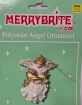 Merry Brite by CVS Vintage Polyresin Angel Collectible Christmas Ornamen... - $12.86