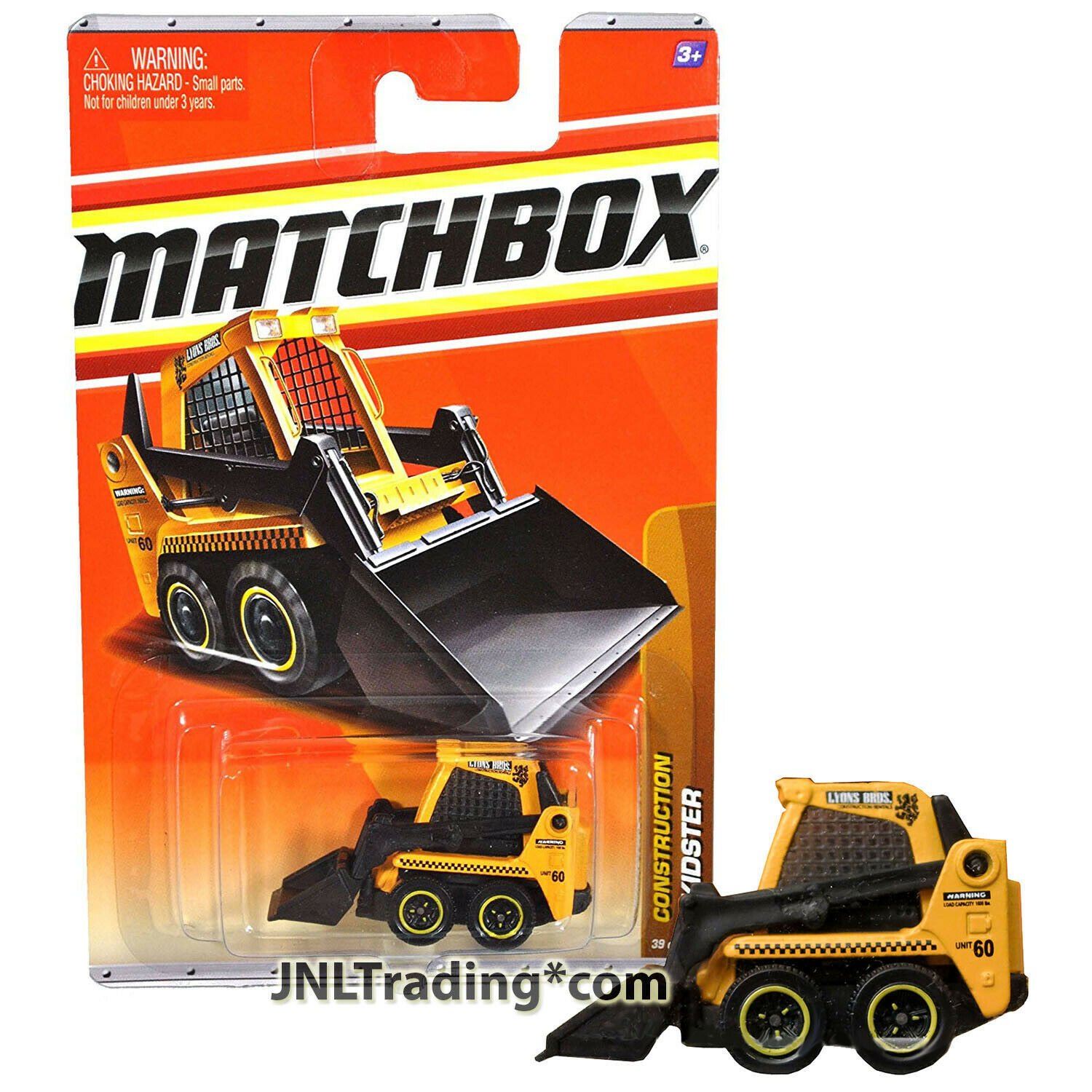 Year 2010 Matchbox Construction 1:64 Die Cast Car #39 - Yellow Loader SKIDSTER - $24.99