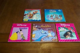 Disney Mixed Book Lot Aladdin Hercules Fox &amp; The Houn - £12.26 GBP