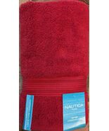 Nautica Red Riptide Bath Sheet Measures 33 x 63 in - $16.78