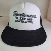 Vintage Sportsman’s Bar &amp; Grill Tower MN Trucker Hat Snapback 80s Mesh Cap - $29.95