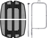 Cast Iron Cooking Grates And Burner Kit For Weber Q320 Q3000 Q3200 7646 ... - $122.53