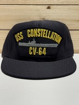 Vintage USS Constellation MILITARY Hat CV-64 Ship Hat New Unworn Made In... - $29.60