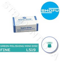 Shofu Super Snap FINE Double Side Mini Disc Green (50 per box) SH - L519 - $23.99