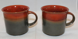 Set of 2 Canadian Pacific Airlines CP Air Two Tone Color Coffee Tea Mug Cup Rare - £52.46 GBP