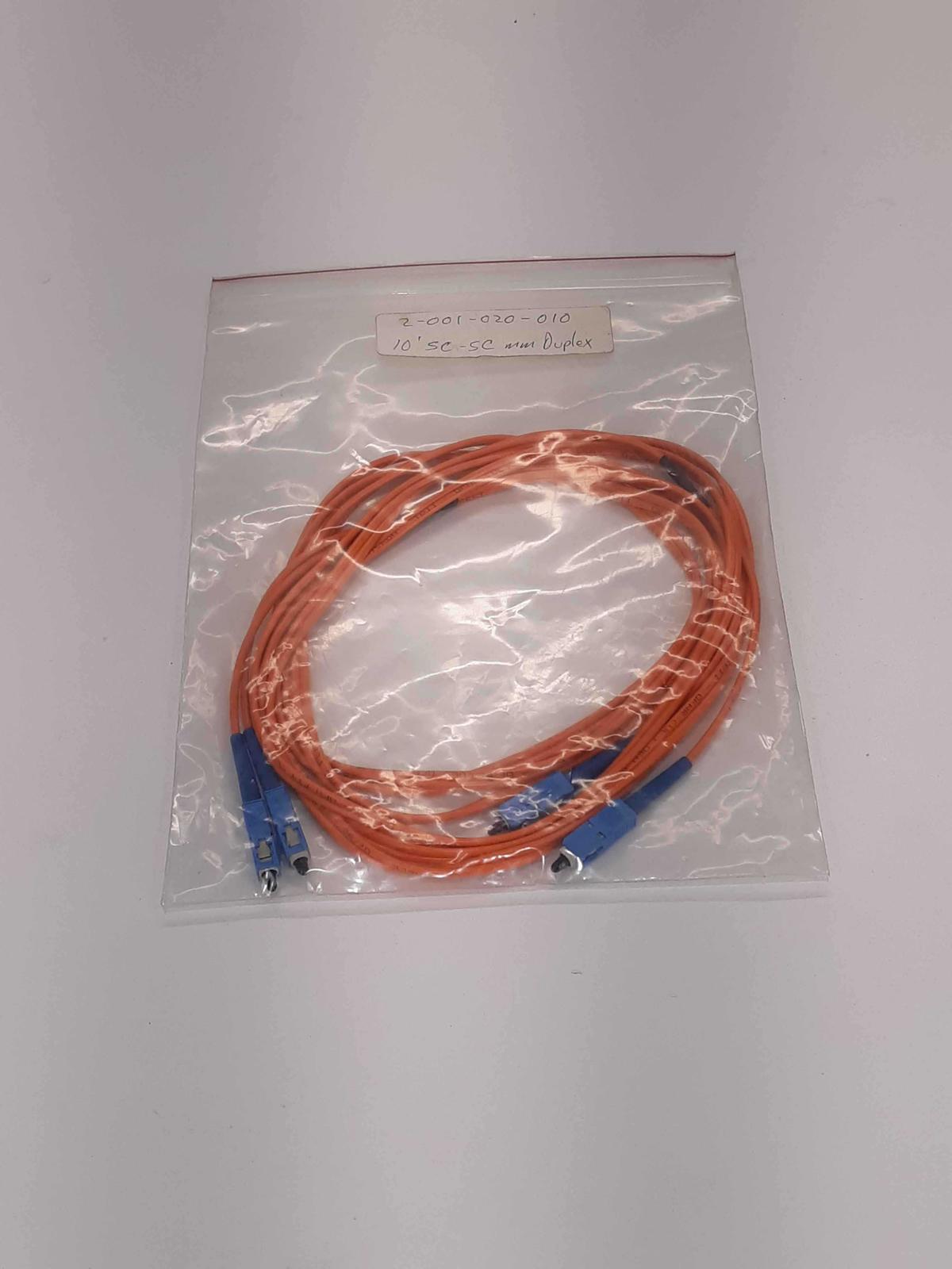 Unknown 2-001-020-010 SC-SC Fiber Patch Cord Jumper Cable, Duplex 10M  - $14.50