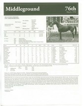 1950 - MIDDLEGROUND - Kentucky Derby Race Chart, Pedigree &amp; Career Highlights - £15.71 GBP